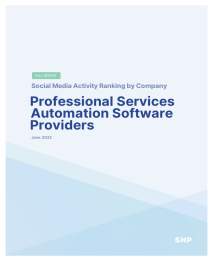 Professional Services Automation Software Providers
